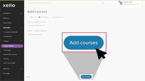 Add courses page. Several of the grade-by-grade subjects have been filled in. The "Select students" button is highlighted with the cursor selecting it